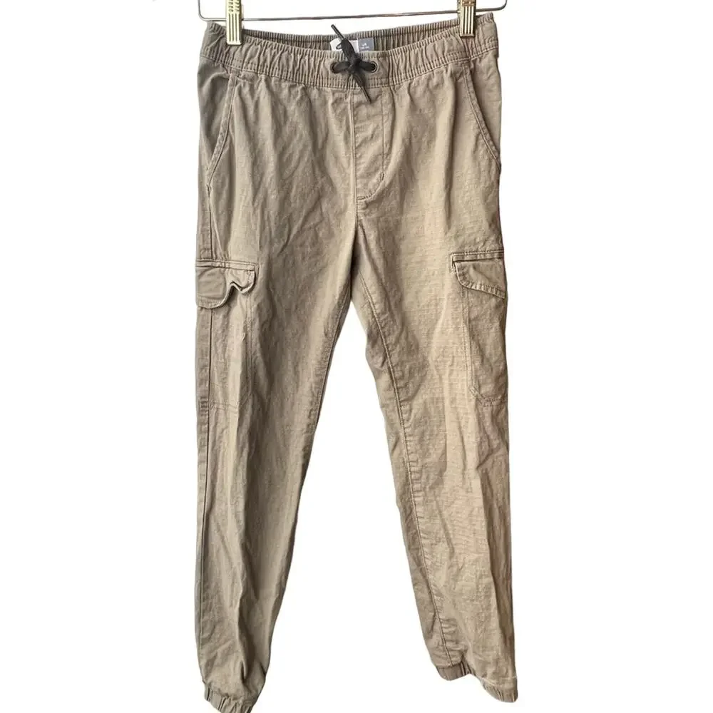 Old Navy Khaki Jogger Built-In Flex Pants Sz Large / 10-12 Boys